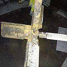 corroded mixer blades